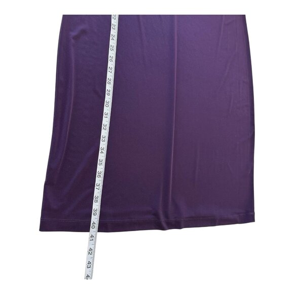 Connected Apparel Women Purple Draped Dress & Cardigan Set Sz 14W Poly- Spandex - Picture 8 of 15
